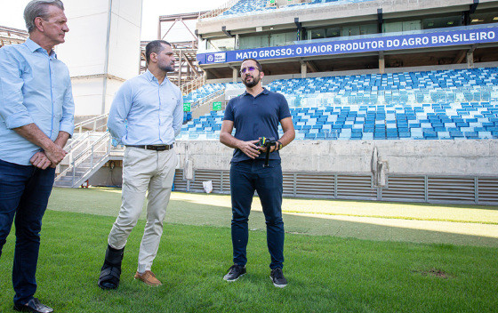 O estdio recebeu uma equipe da Confederao Brasileira de Futebol (CBF), na quinta-feira (3), para anlise da estrutura