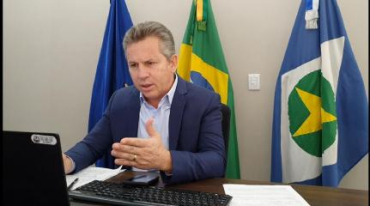 O governador Mauro Mendes: ningum deve comemorar resultado neste momento