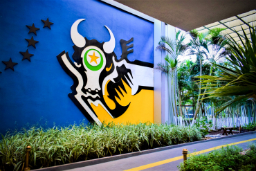 Vista area do Palcio Paiagus, no Centro Poltico e Administrativo de Cuiab