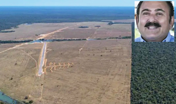 Dono da Fazenda Cristo Rei, vizinha ao Parque Nacional do Xingu, Nogueira (destaque)  processado por ter destrudo quase 24.000 hectares de mata nativa