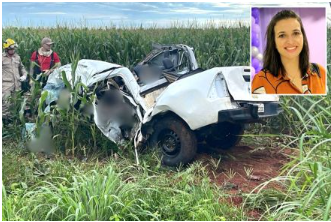 Vanessa Brunetto Magri (detalhe) foi uma das vtimas que morreram no acidente