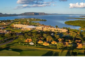 Vista panormica do resort Malai Manso, que fica localizado em Chapada dos Guimares