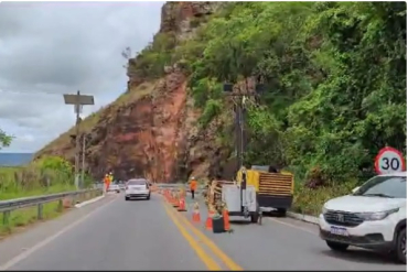 Vista a�rea do Port�o do Inferno, na Rodovia MT-251