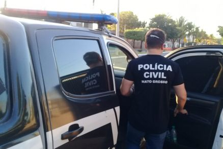 A priso foi efetuada por policiais civis de Lucas do Rio Verde