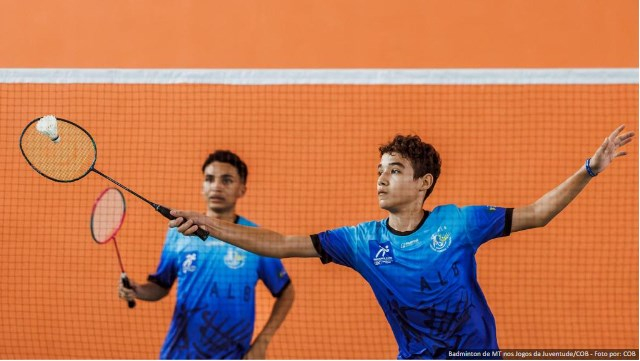 Badminton de MT nos Jogos da Juventude/COB - Foto por: COB