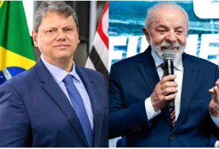 O governador de São Paulo Tarcísio de Freitas e o presidente Lula: desempenho