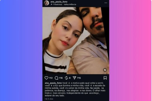 Lucas Frana e a fonoaudiloga Ana Paula Abreu Carneiro