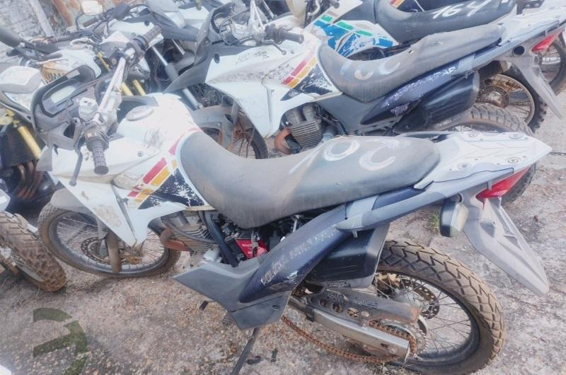 Motocicletas disponveis no leilo - Foto por: Daniel Garcia Leiles