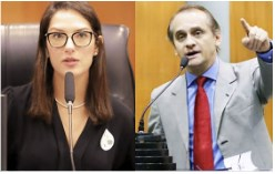 A deputada Janaina Riva (MDB) e o deputado Wilson Santos (PSD) so autores do Decreto Legislativo que protege servidores pblicos no caso dos consignados