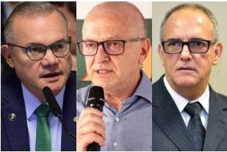 O senador Wellington Fagundes, o vice-governador Otaviano Pivetta e o ex-prefeito Z� do P�tio: corrida ao Paiagu�s