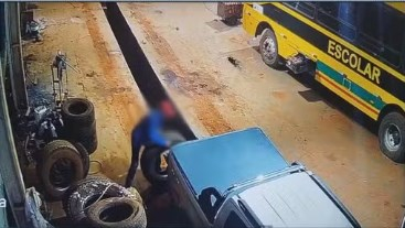 Servidor  preso suspeito de furtar pneus de Secretaria Municipal de Educao em MT  Foto: Reproduo