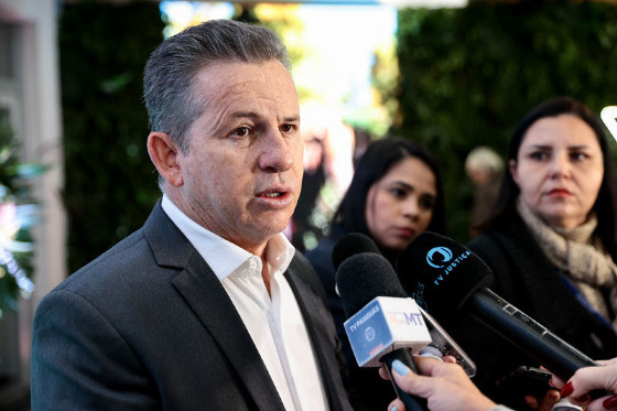 O governador Mauro Mendes, que  contra aumento salarial no TJ-MT