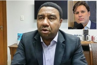 O ex-presidente da Unimed Cuiab Rubens de Oliveira e o marqueteiro Maurcio Coelho