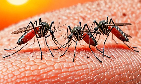 A Febre do Nilo � uma infec��o viral aguda, transmitida por meio da picada de mosquitos infectados