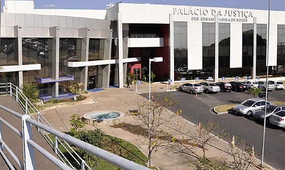 Fachada do Tribunal de Justi�a de Mato Grosso, sede do Judici�rio mato-grossense
