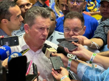 O governador Mauro Mendes, que aprova a ideia de criação de novo município