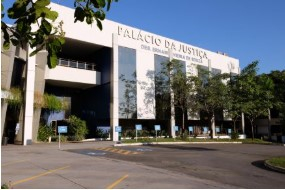 Fachada do Tribunal de Justi�a de Mato Grosso, sede do Judici�rio mato-grossense