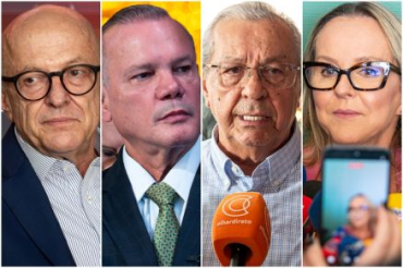 Otaviano Pivetta, Wellington Fagundes, Jayme Campos e Natasha: disputa pelo Governo