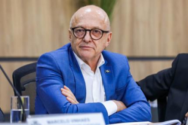O governador Otaviano Pivetta, que falou sobre Seguran�a P�blica do Estado
