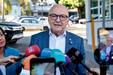 O governador Otaviano Pivetta, que possui bons númerros de aprovação, segundo AtlasIntel