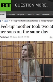 A russa Galina Ryabkova, 30, suspeita de ter matados os dois filhos neste domingo (24)