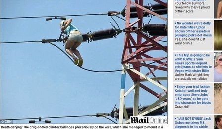 Ela ficou l por duas horas