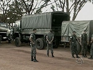 Exrcito fiscaliza empresas que trabalham com explosivos em MT