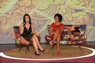 Ftima Bernardes e Aline Prado- reprter