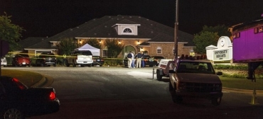 Local do tiroteio  isolado pela polcia na madrugada deste domingo (10)