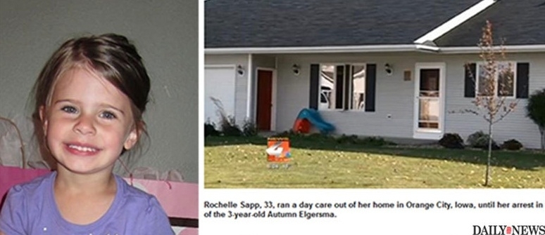 Autumn Elgersma foi agredida em uma creche e morreu dois dias depois, em decorr�ncia dos ferimentos