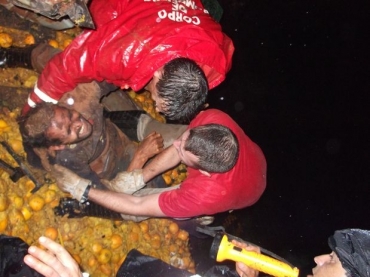 Resgate durou aproximadamente duas horas