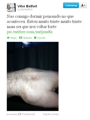 Belfort quebrou a mo e no poder enfrentar Wanderlei