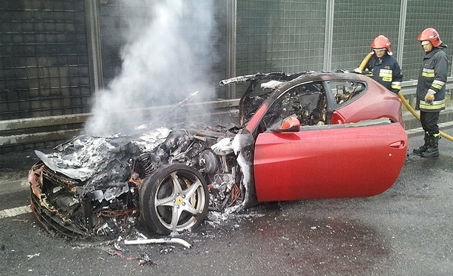 FF que pegou fogo na Polnia  o terceiro registro envolvendo o modelo