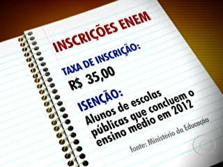 Seis milhes de candidatos devem fazer as provas do Enem em novembro deste ano 