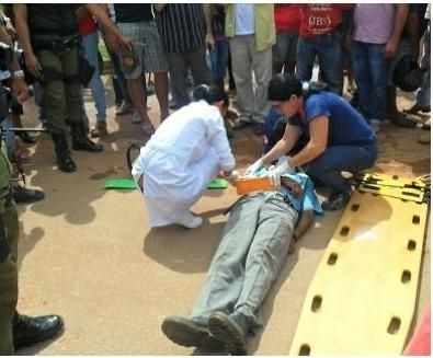 Idoso estava de bicicleta quando foi atropelado