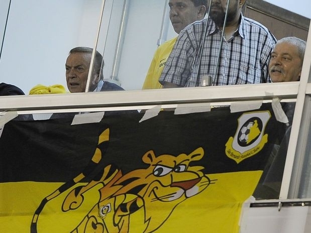 Lula viu a partida acompanhado de Jos Maria Marin, presidente da CBF