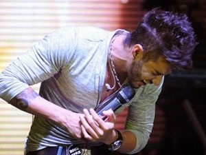 Cantor Gusttavo Lima, que levanta o pblico com a msica Balada Boa