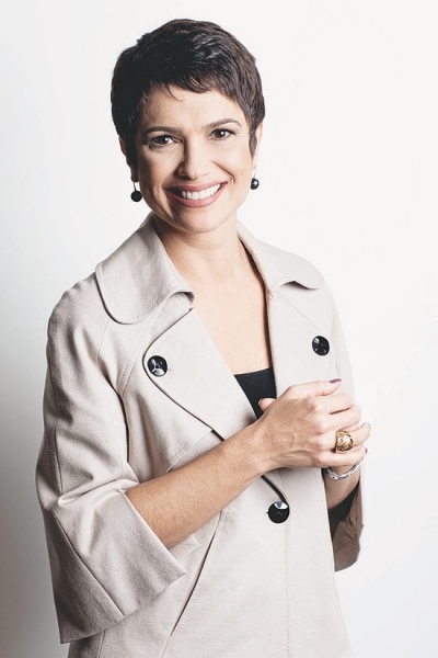 A apresentadora Sandra Annenberg, que vai acumular o 
