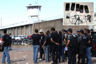 Os celulares e acess�rios estavam em poder de advogado e iriam para l�deres de alas na PCE