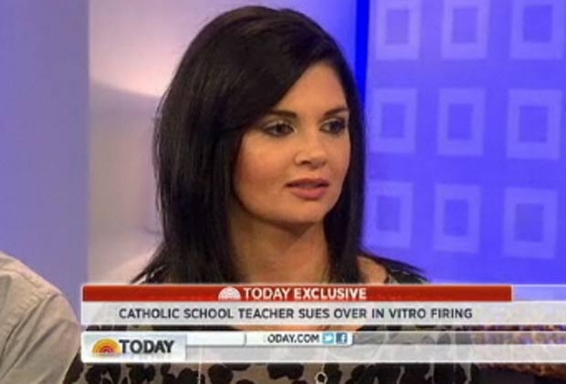 Professora Emily Herx foi demitida porque fez fertilizao in vitro para engravidar.