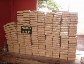 Maconha abandonada em carro na MS-164