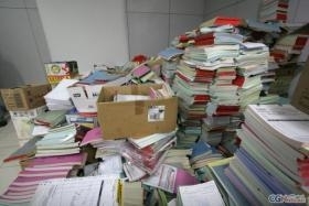 Os tales de notas devolvidos somaram cinco toneladas