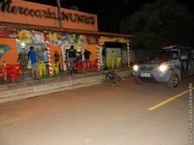 Uma das lanchonetes assaltadas