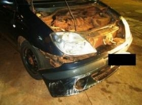 Condutor do veculo sofreu queimaduras de 2 e 3 grau