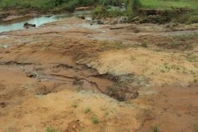 O desmatamento foi realizado sem a conservao do solo