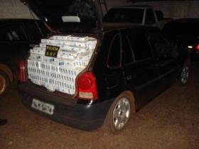 A carga estava dentro de um veculo Gol