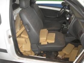 Droga tomou todas as partes do carro