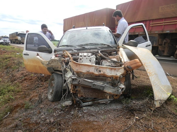 Motorista perdeu o controle da direo ao desviar de um tatu em rodovia
