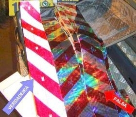 Polcia identifica faixas verdadeiras e falsas