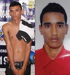 Jeferson, que est� preso, e Ewerton, foragido: eles teriam planejado o assalto uma semana antes